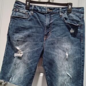 American Eagle OUtfitters Distressed Denim Cut Off Shorts Men's Size 36